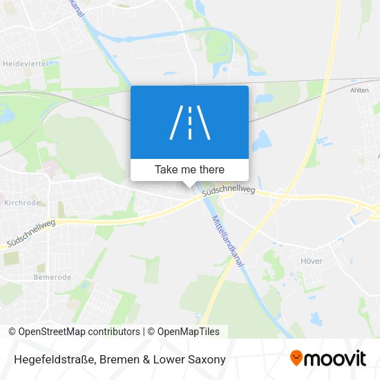 Hegefeldstraße map