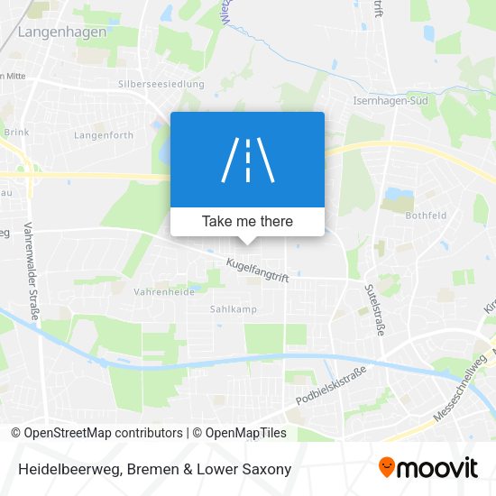 Heidelbeerweg map