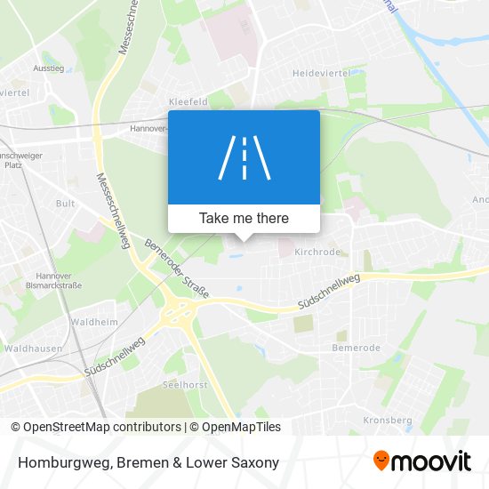 Homburgweg map