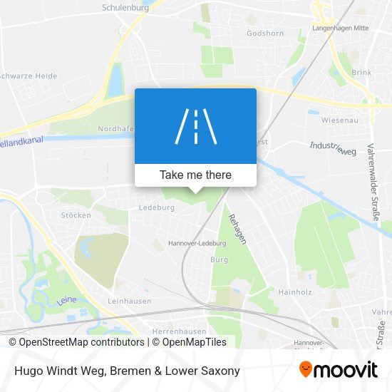 Hugo Windt Weg map
