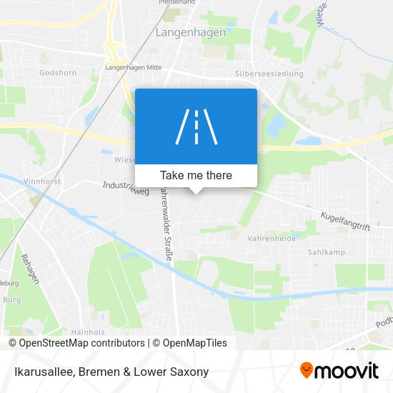 Ikarusallee map