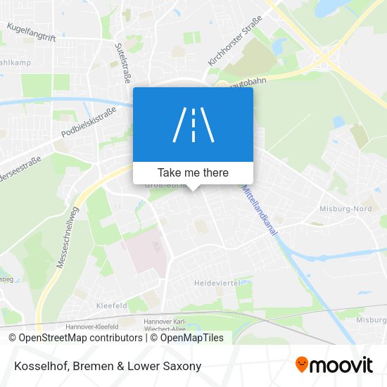 Kosselhof map