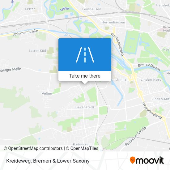 Kreideweg map