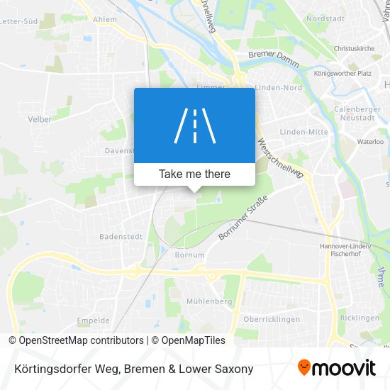 Körtingsdorfer Weg map