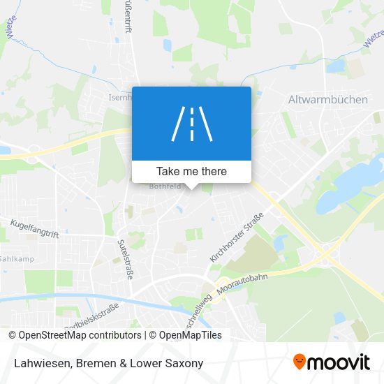 Lahwiesen map