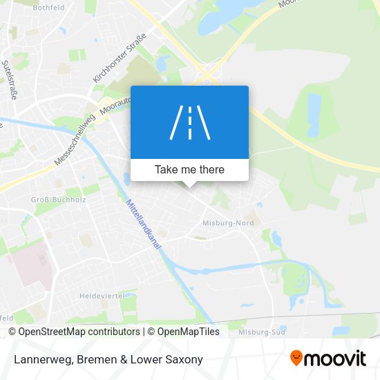 Lannerweg map