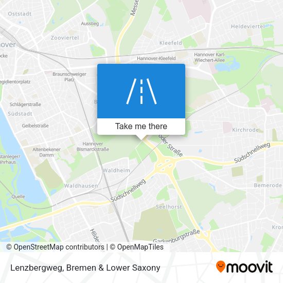Lenzbergweg map