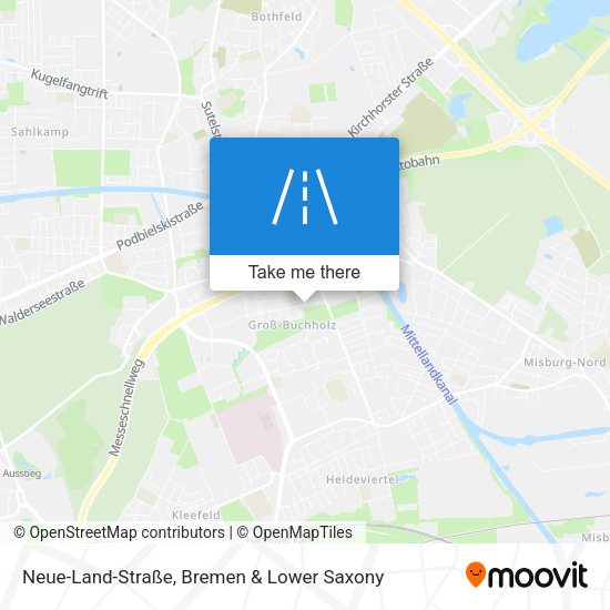 Neue-Land-Straße map