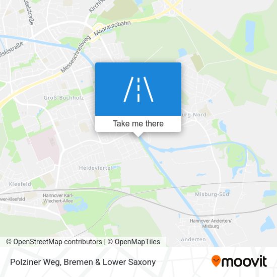 Polziner Weg map