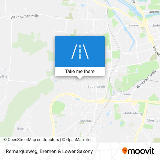 Remarqueweg map