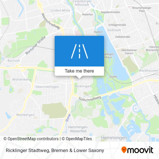 Ricklinger Stadtweg map