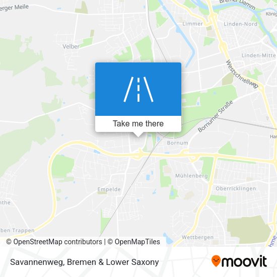 Savannenweg map