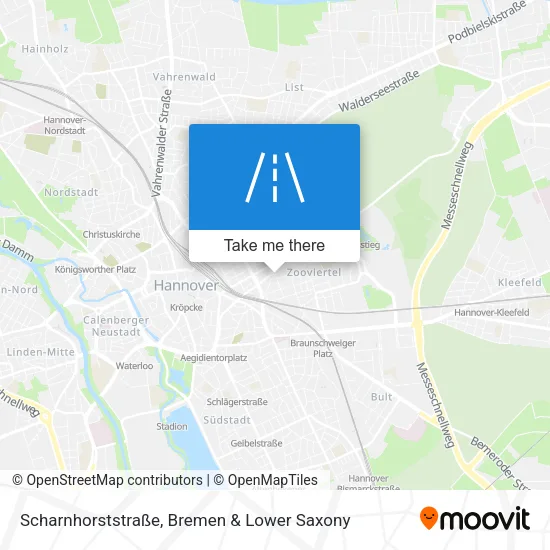 Карта Scharnhorststraße