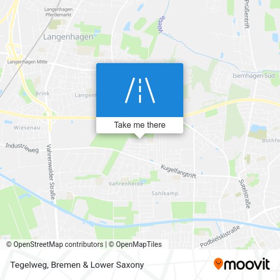 Tegelweg map