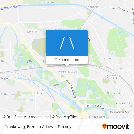 Troskeweg map