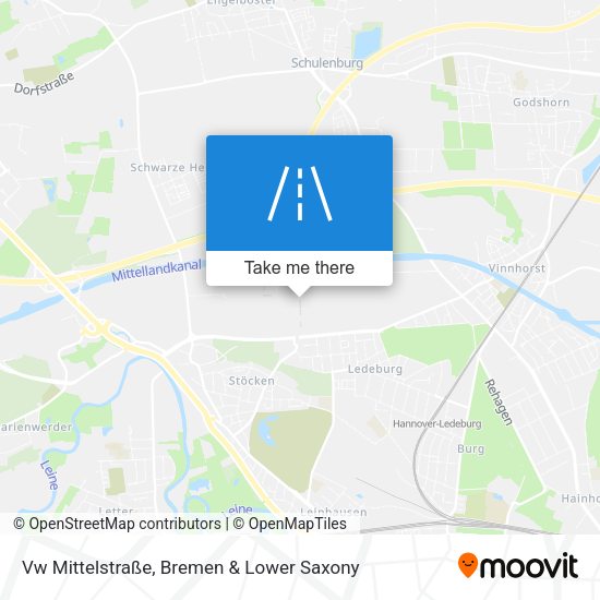 Vw Mittelstraße map