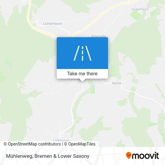 Mühlenweg map