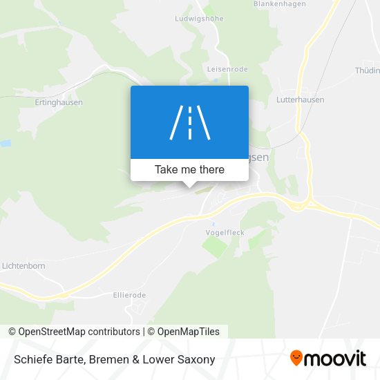 Schiefe Barte map