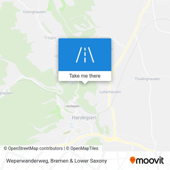 Weperwanderweg map