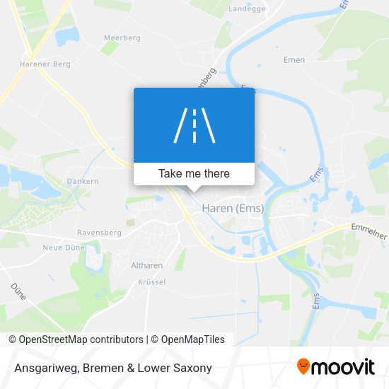 Ansgariweg map