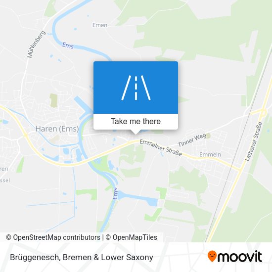 Brüggenesch map