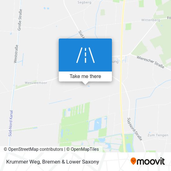 Krummer Weg map