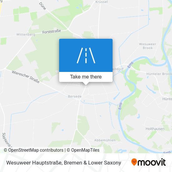 Wesuweer Hauptstraße map