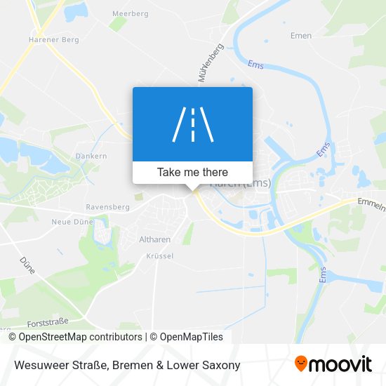 Wesuweer Straße map