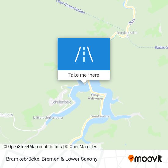 Bramkebrücke map