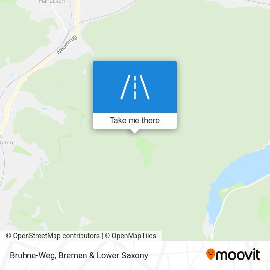 Bruhne-Weg map