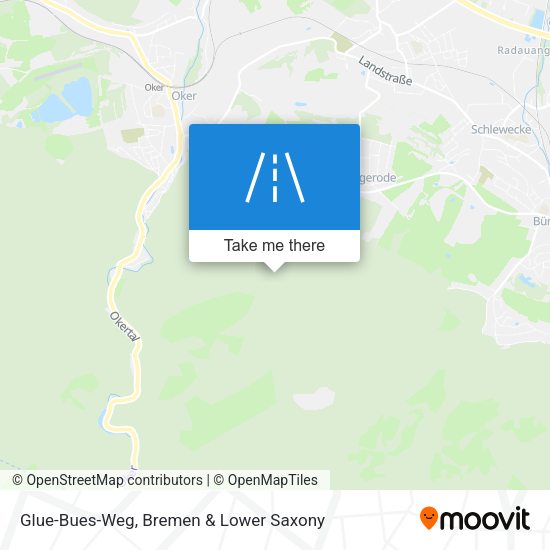 Glue-Bues-Weg map