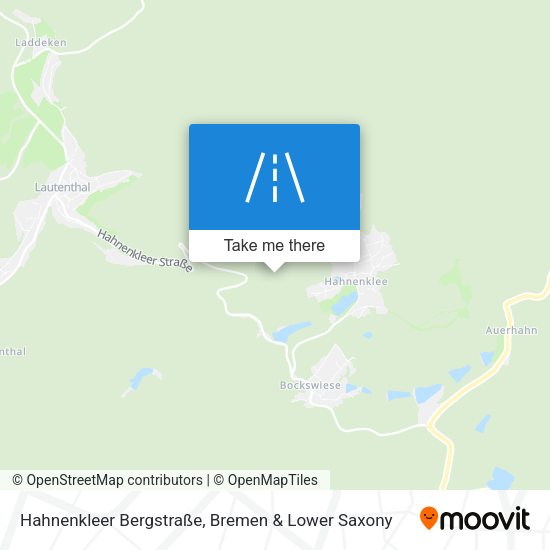 Hahnenkleer Bergstraße map