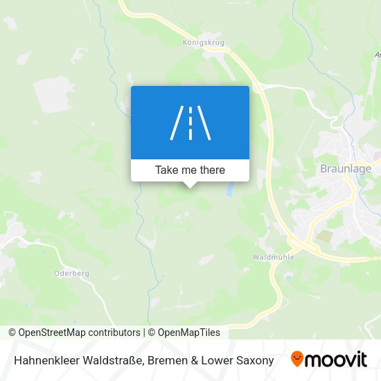 Hahnenkleer Waldstraße map