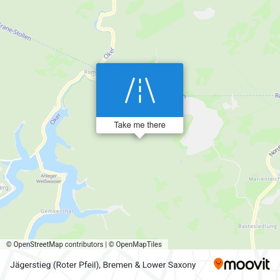 Jägerstieg (Roter Pfeil) map