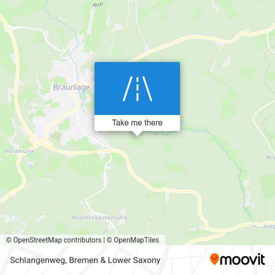 Schlangenweg map