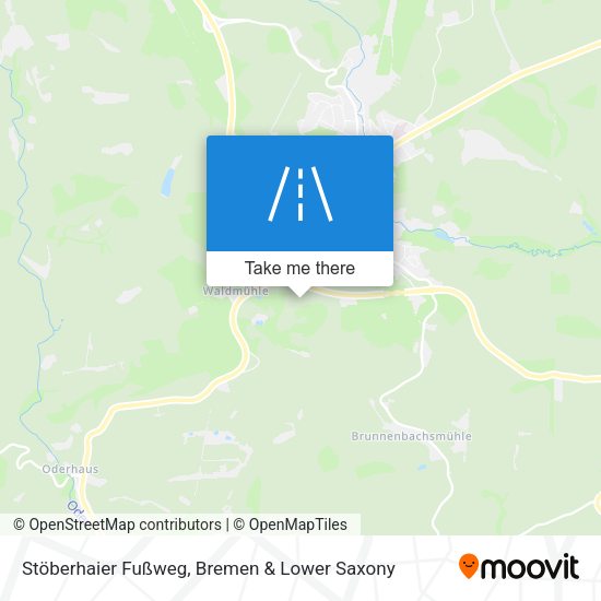 Stöberhaier Fußweg map