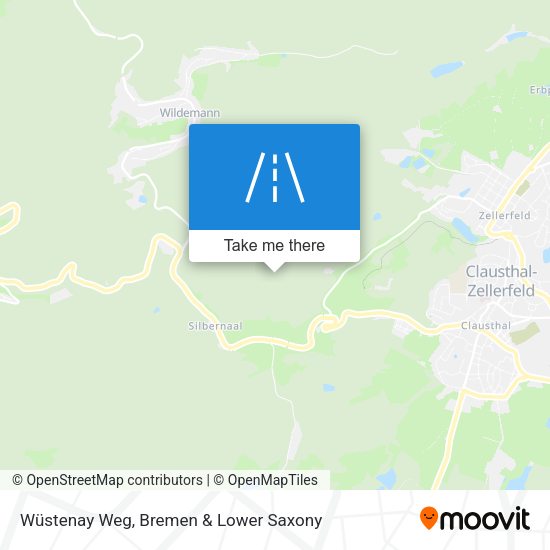 Wüstenay Weg map