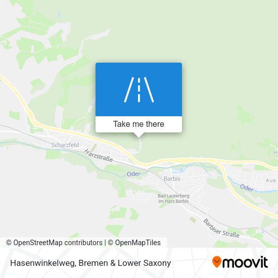 Hasenwinkelweg map