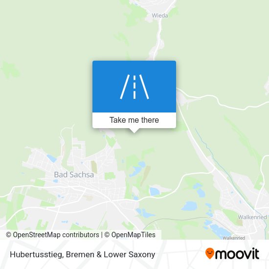 Hubertusstieg map