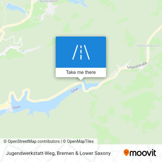 Jugendwerkstatt-Weg map