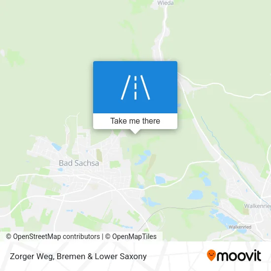 Карта Zorger Weg