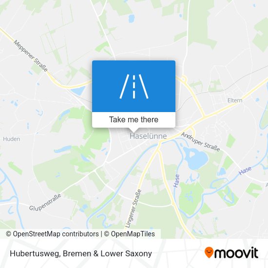 Hubertusweg map