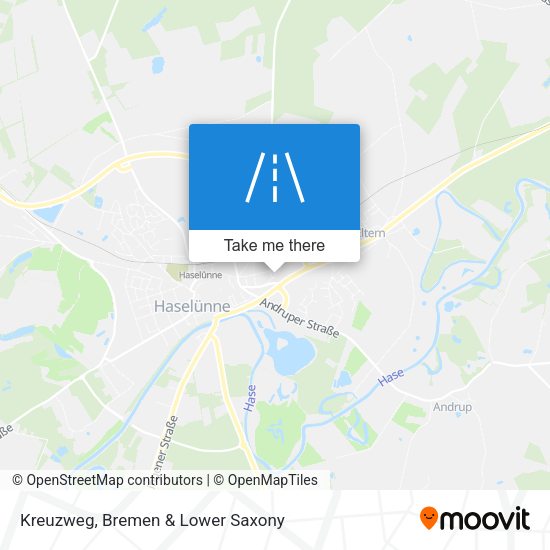 Kreuzweg map