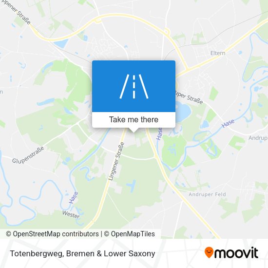 Totenbergweg map