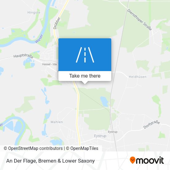 An Der Flage map