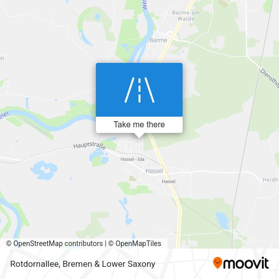 Rotdornallee map