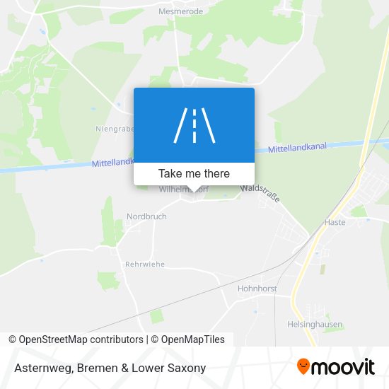 Asternweg map