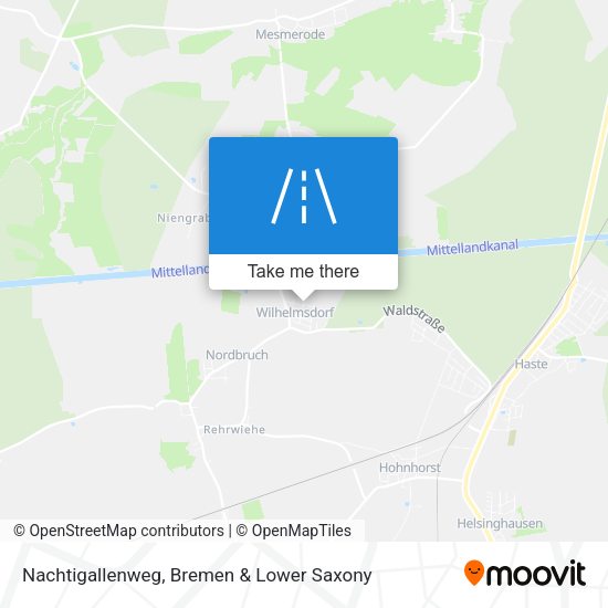 Nachtigallenweg map