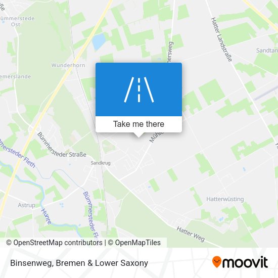 Binsenweg map