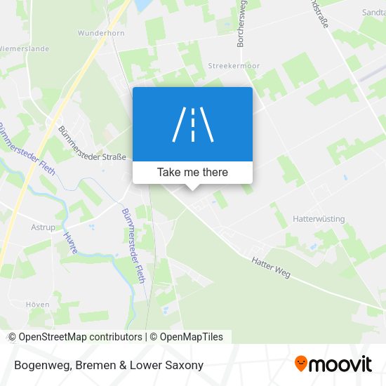 Bogenweg map